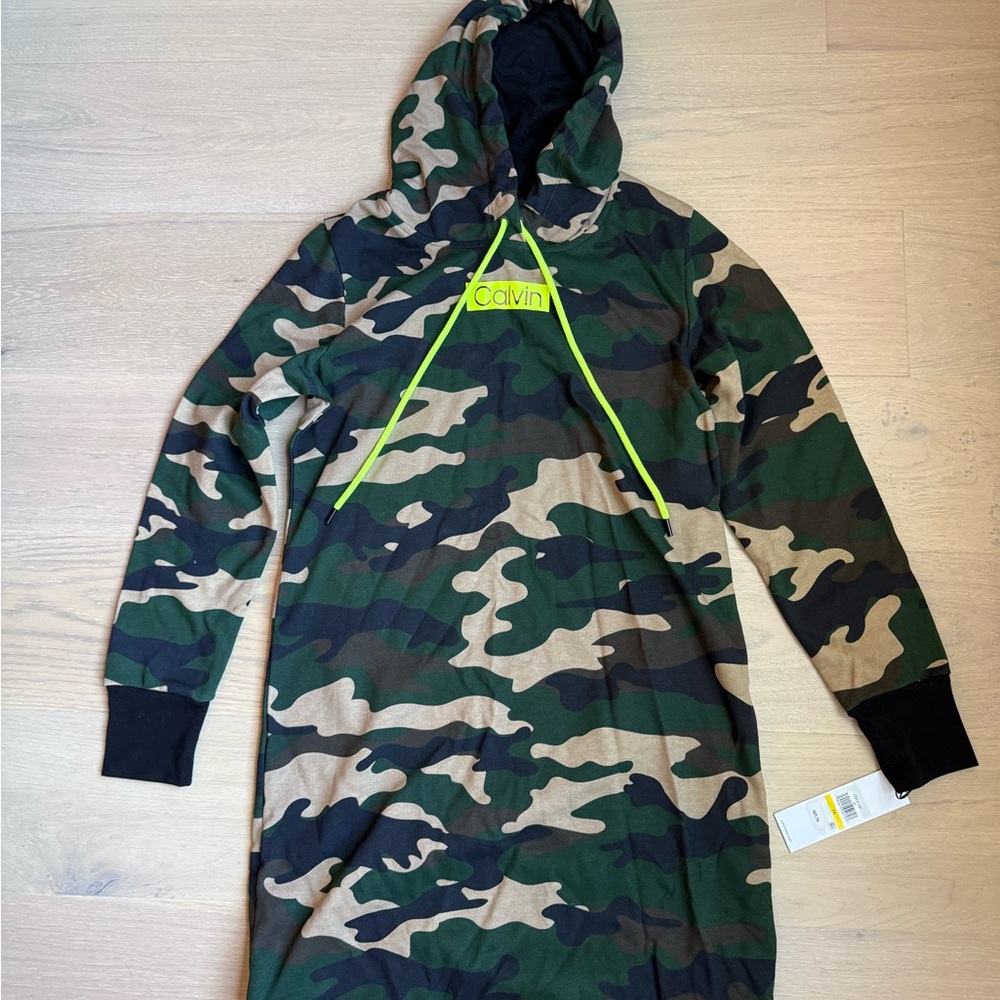 Calvin Klein Camouflage Hoodie fleece Jacket